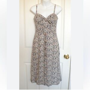 Floral Peep Hole Maxi Dress